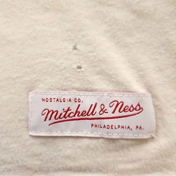 Mitchell & Ness adult unisex small cream red Texas Southern University t-shirt v - Picture 4 of 5